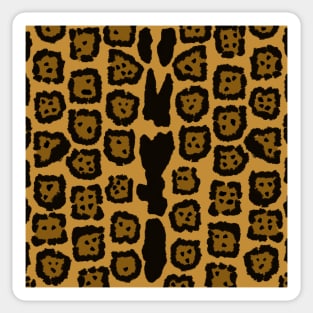 Jaguar Pattern in Natural Color Sticker